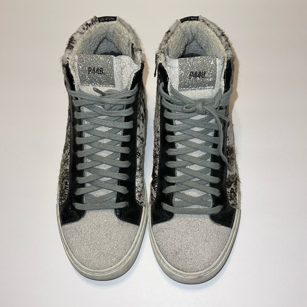 P448 Calf Hair Hightop Sneaker 39